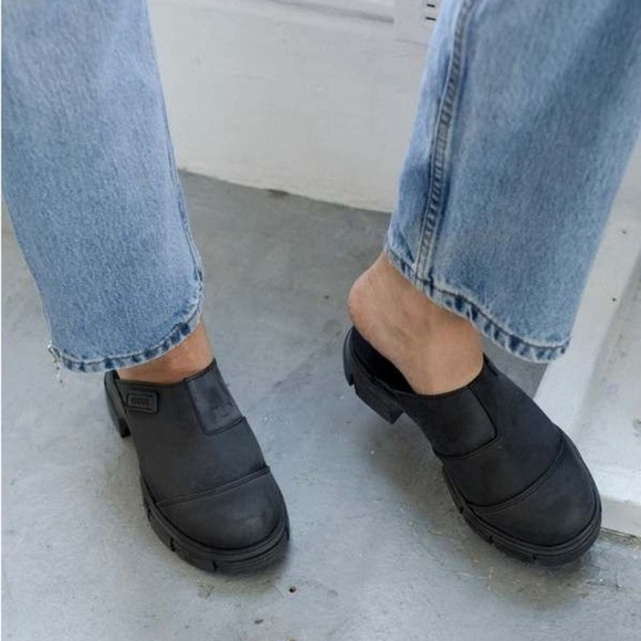 GANNI Recycled Rubber City Mule in Kalamata Green Sz. EU 43 / US 13 - Picture 11 of 13